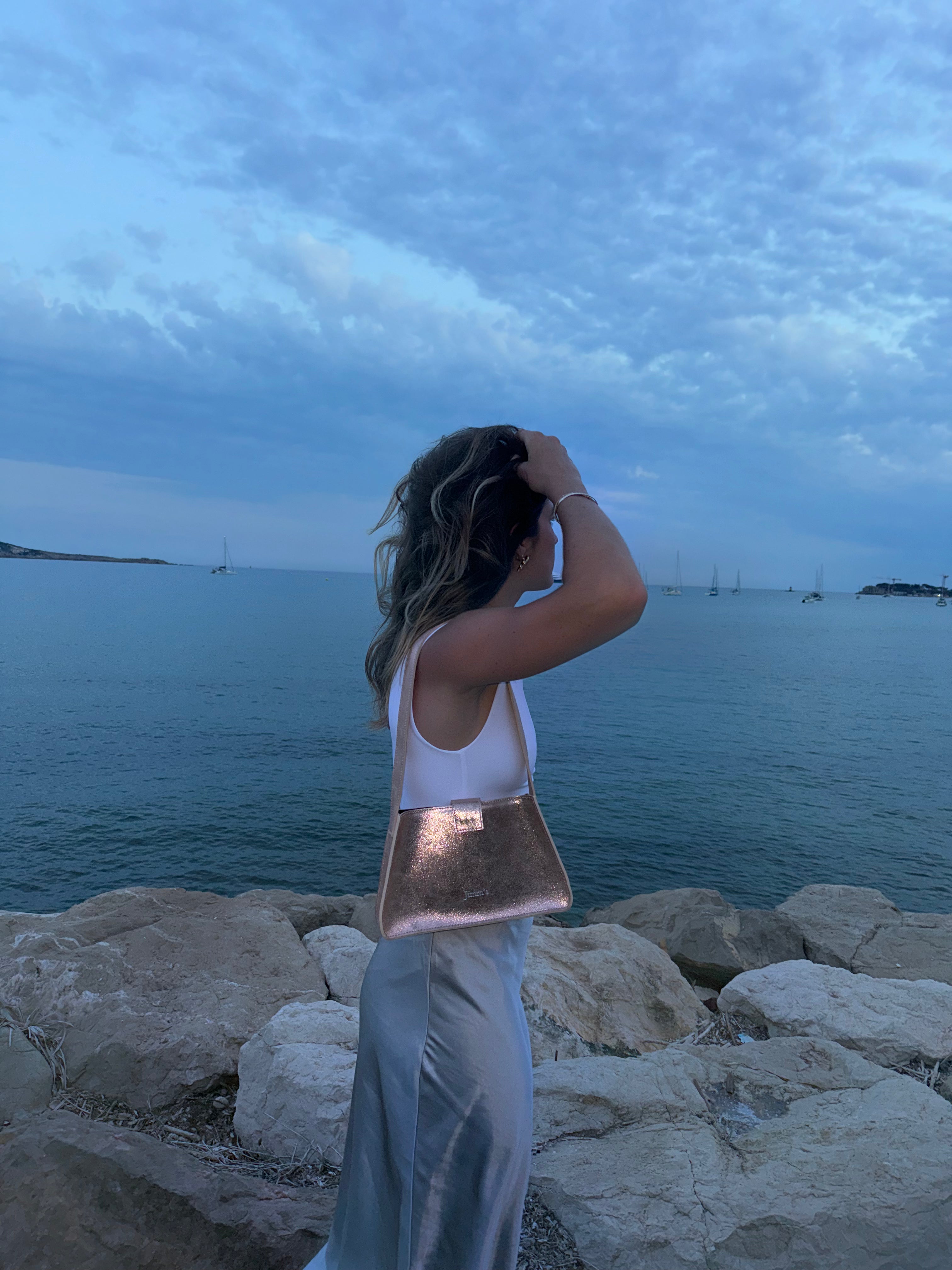 Saskia rose paillette